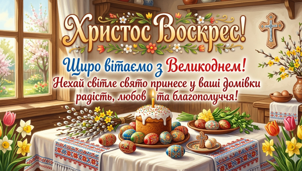З Великодніми святами!